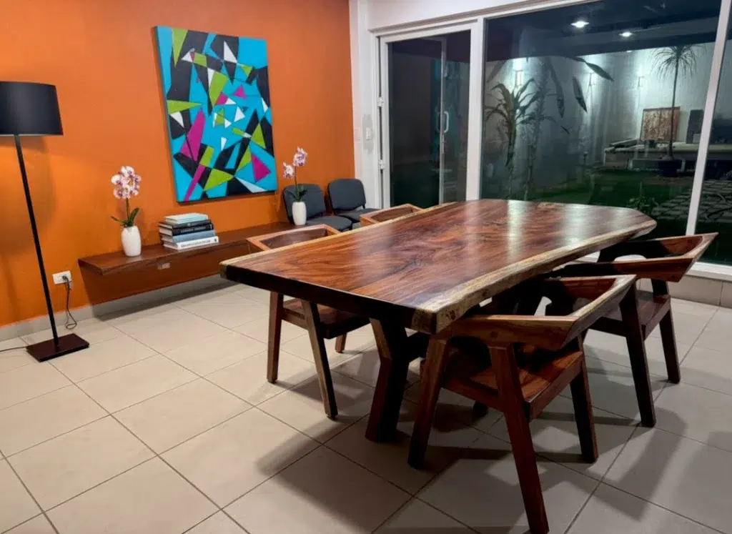 juego comedor rustico madera 02