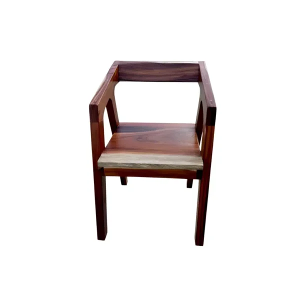 Silla rústica de madera maciza Dzalam en Cancún
