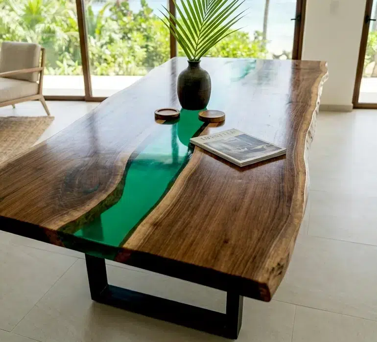 mesa moderna de madera
