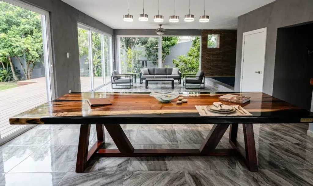 Madera rustica de madera maciza para interiores