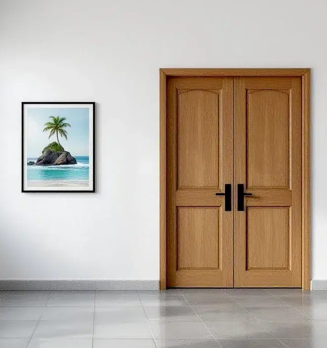 Puerta tambor madera dzalam